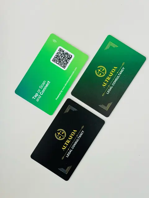 Custom printed PVC NFC business cards